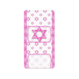 Roze bat Mitzvah Hersheys Miniatuur Snoep staaflij Etiket
