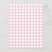 Roze BBQ Baby shower Budget Uitnodiging (Achterkant)