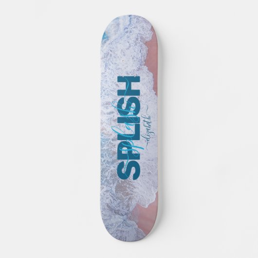 Roze Beach Bermuda Skateboard (Voorkant)