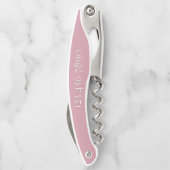 Roze Beach House Guest Gift Kurkentrekker (Achterkant)