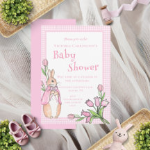 Roze Beatrix Potter Dierlijk Thema Baby shower