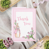 Roze Beatrix Potter Plaid Dierlijk Thema Baby show