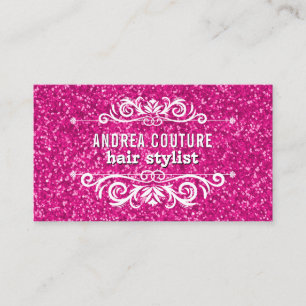 Roze Beauty Salon Benoeming Hair Stylist Afsprakenkaartje