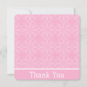 Roze bedankkaart (Voorkant)