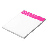Roze Bedrijfs Merk op Rubriek van Klein Notitieblo Notitieblok (Gedraaid)