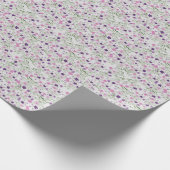 Roze beemdonderdruppels Weddenschap-papier Cadeaupapier (Hoek)