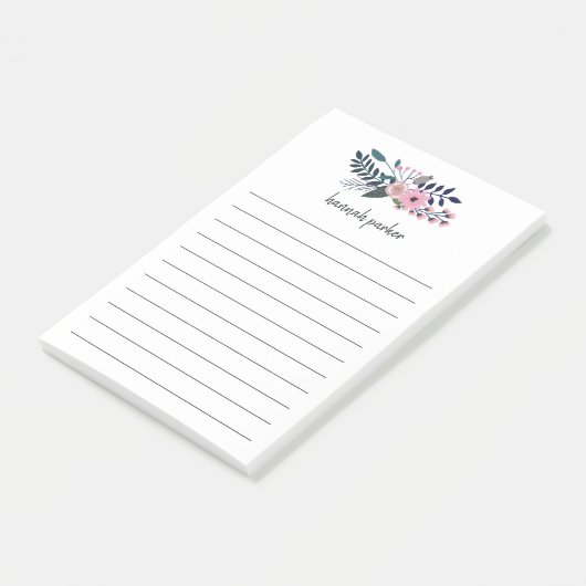 Roze beemvenster| Aangepaste finale Post-it® Notes (Schuin)