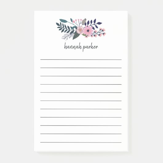 Roze beemvenster| Aangepaste finale Post-it® Notes (Voorkant)