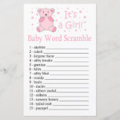 Roze beer Baby word scramble game (Voorkant)