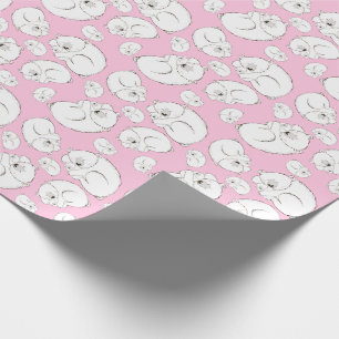 Roze Beer Cadeaupapier
