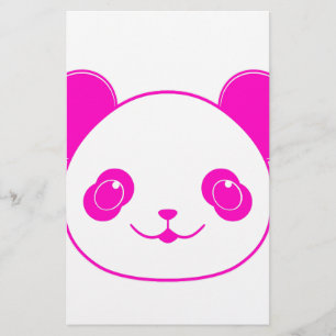 Roze Beer Kawaii Panda Briefpapier