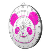 Roze Beer Kawaii Panda Dartbord (Voorkant Rechts)