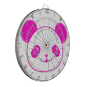 Roze Beer Kawaii Panda Dartbord (Voorkant Links)
