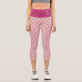 Roze & Beet Paars Hearts Monogram & Naam