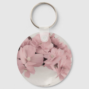 Roze Begonias Sleutelhanger