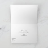 Roze behandelde sneeuw rozenKerstmis Feestdagen Kaart (Binnen)