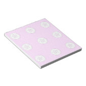 roze behang notitieblok (Schuin)
