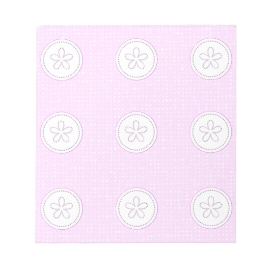 roze behang notitieblok (Voorkant)