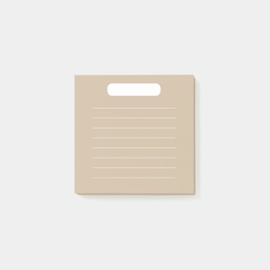 Roze beige to-do lijst post-it® notes (Voorkant)