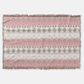 Roze beige versiering deken (Voorkant)