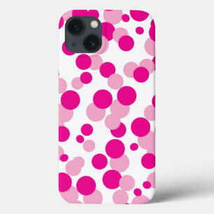 Roze belletjes Confetti iPad draagtas iPhone 13 Hoesje