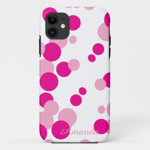 Roze belletjes iPhone draagtas 11 Hoesje