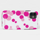 Roze belletjes iPhone draagtas Case-Mate iPhone Case (Achterkant (horizontaal))