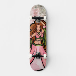 Roze Belly Dancer Art Cute Belly Dansant Troupe Skateboard