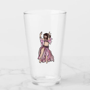 Roze Belly Dancer Glas