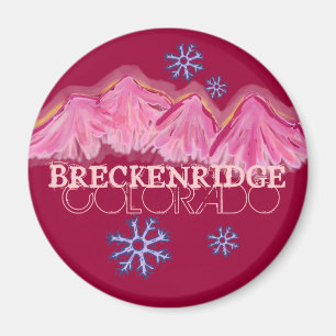Roze bergen Breckenridge Colorado magnet Magneet