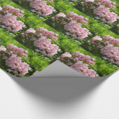 roze bergLaurel Flowers Cadeaupapier (Hoek)