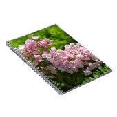  roze bergLaurel Flowers Notitieboek (Rechterzijde)