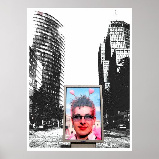 Roze Berlijn Poster (Voorkant)