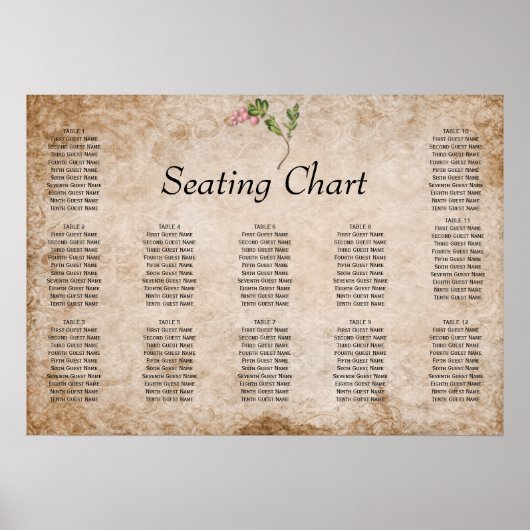 roze bessen bruiloft poster (Voorkant)