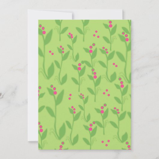 Roze bessen op groene bladeren (Voorkant)