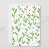 Roze bessen op groene bladeren (Achterkant)