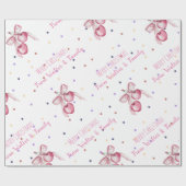 Roze bessen Vrouwelijk zakelijk Cadeaupapier (Vlak)