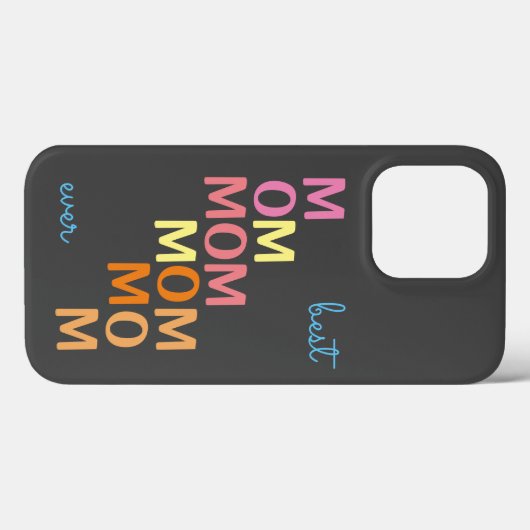 Roze beste mama ooit Case-Mate iPhone case (Achterkant (horizontaal))