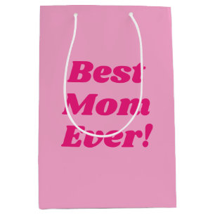 Roze beste mama ooit medium cadeauzakje