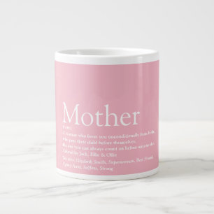 Roze Beste Moeder Ooit Moeder Definitie Extra Grote Beker