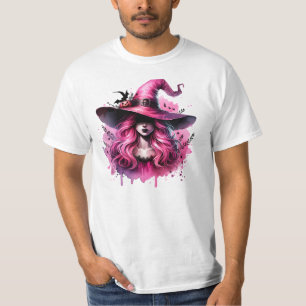 Roze betoverde heks - Halloween Art Print T-shirt