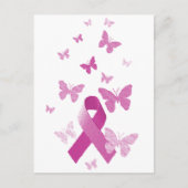 Roze bewustmakingslint briefkaart (Voorkant)