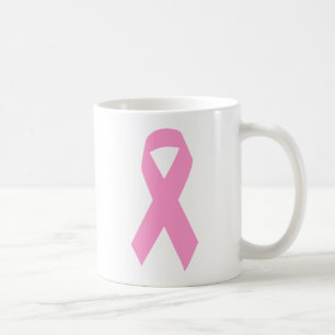 Roze bewustmakingslint koffiemok