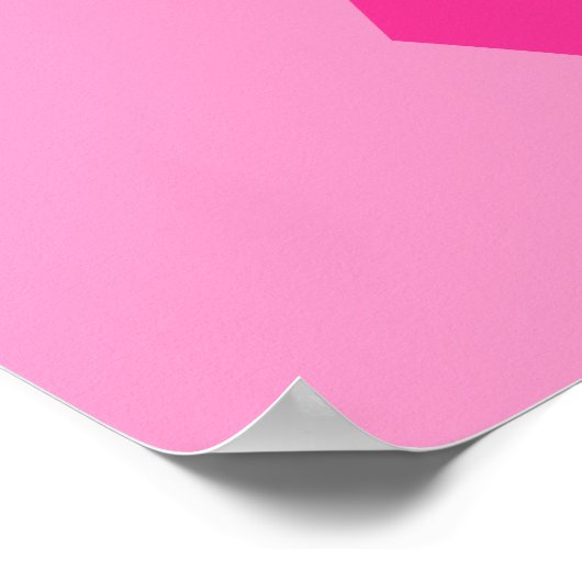 Roze bewustmakingslint poster (Hoek)