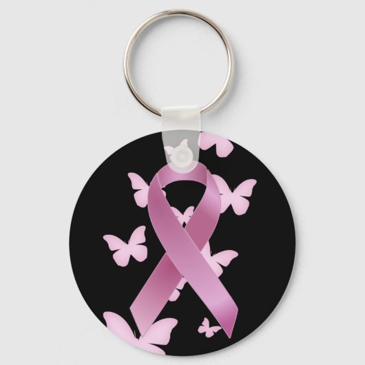 Roze bewustmakingslint sleutelhanger (Voorkant)