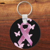 Roze bewustmakingslint sleutelhanger (Voorkant)