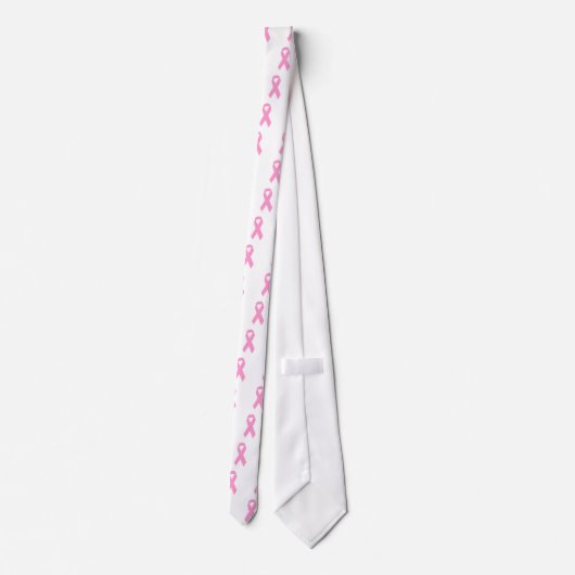 Roze bewustmakingslint stropdas (Achterkant)