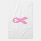 Roze bewustmakingslint theedoek (Verticaal)