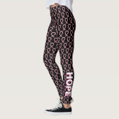 Roze bewustwording Leggings van het koolstofborst (Links)