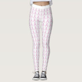 Roze bewustzijnslint leggings (Voorkant)